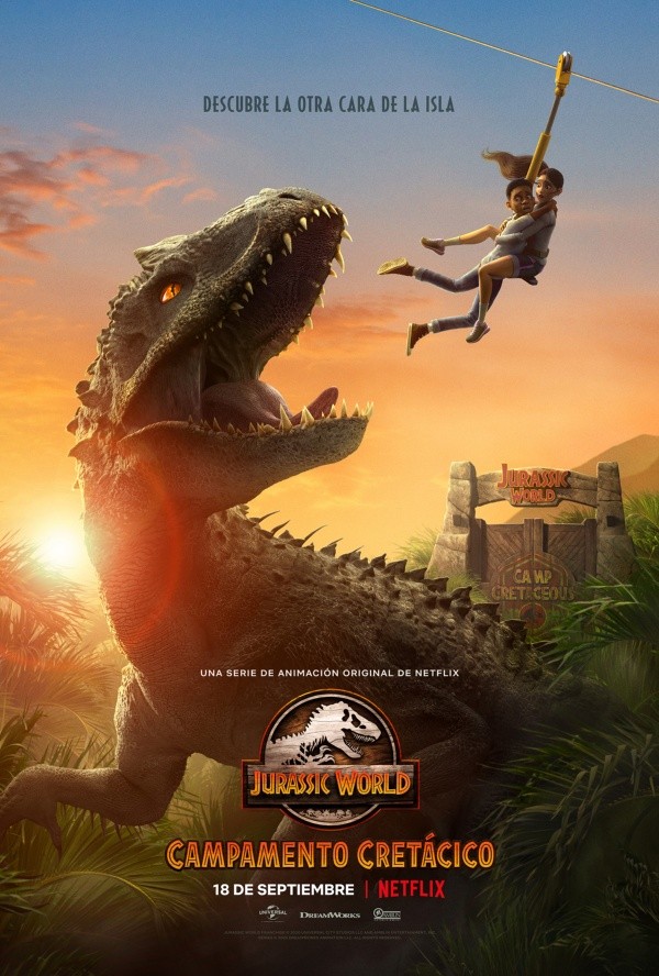 El afiche para &quot;Jurassic World: Campamento Cretácico&quot;.