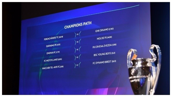 Este martes la UEFA definió los cruces de la tercera ronda de Liga de Campeones.