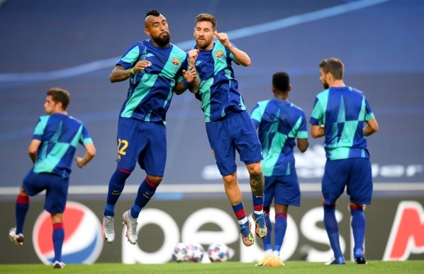 Arturo Vidal y Lionel Messi Arturo Vidal y Lionel Messi