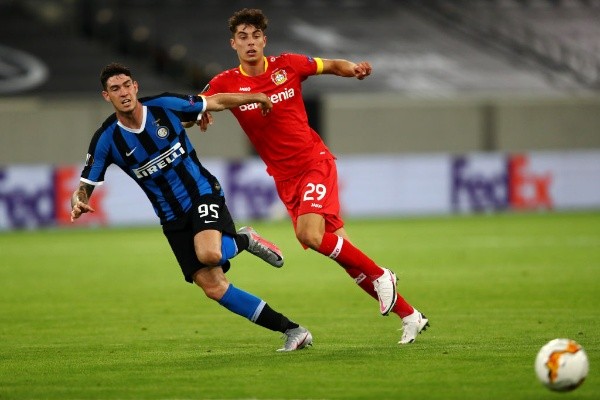 Kai Havertz jugó su último partido por Leverkusen ante Inter de Milán - Getty