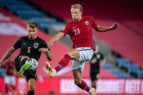 Erling Haaland tendrá su segundo partido por Nations League con Noruega. En el anterior ya se estrenó en el arco. (Foto: Getty)