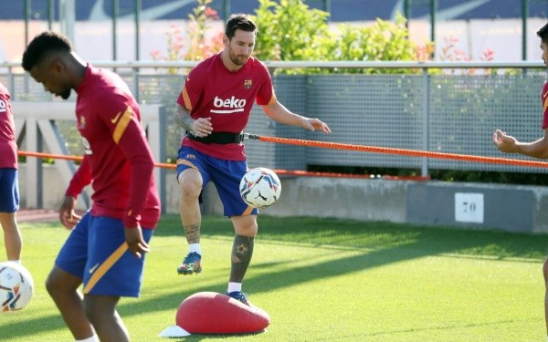 Koeman se deshizo en elogios para Lionel Messi. Foto: Barcelona