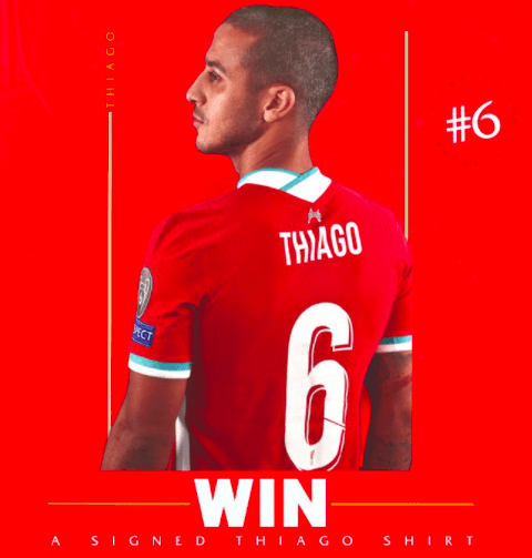 Alcántara utilizará la camiseta número 6 en el Liverpool.