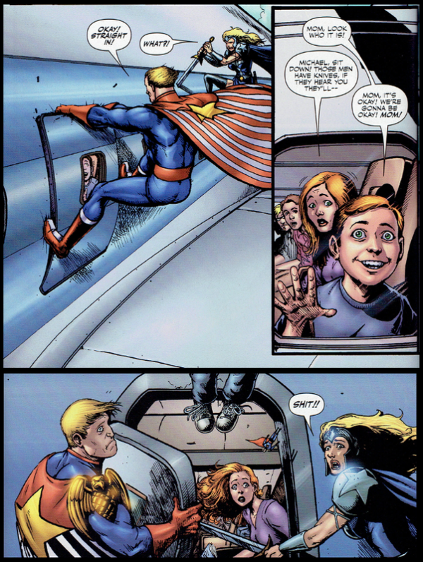 La escena del avión en “The Boys”.(1)