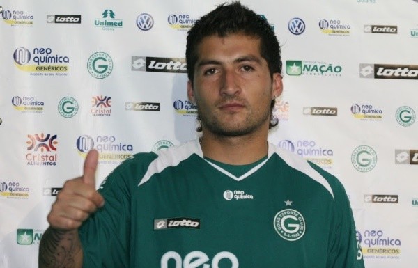 Ángel Rojas nunca se pudo ganar un puesto de titular en Goiás de Brasil.