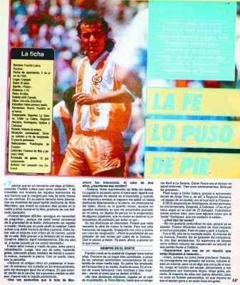 “La fe lo puso de pie” titulaba una de las revistas de la época cuando Lobos volvió a jugar tras la doble lesión. | Foto: Diario de Atacama.