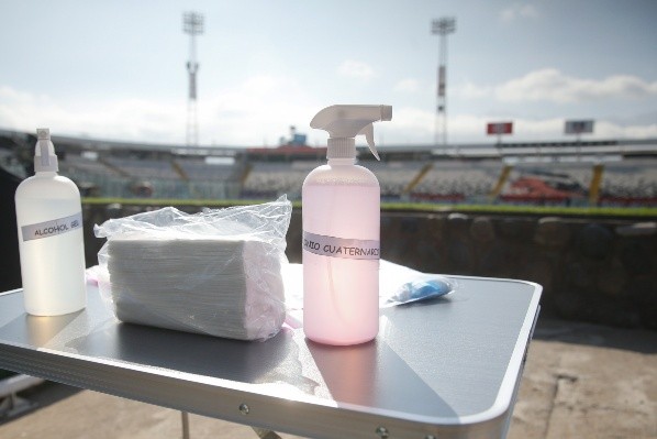 El estadio Monumental en medio de la polémica suspensión del duelo entre Colo Colo y Antofagasta.