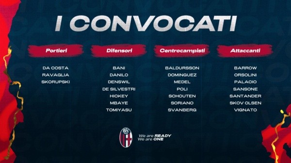 El Pitbull reapareció en los citados del Bologna tras sufrir una lesión muscular.