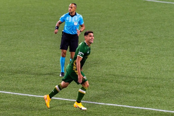 El chileno dejó a los Timbers segundos en la Conferencia Oeste tras marcar el gol del triunfo ante los Caps.