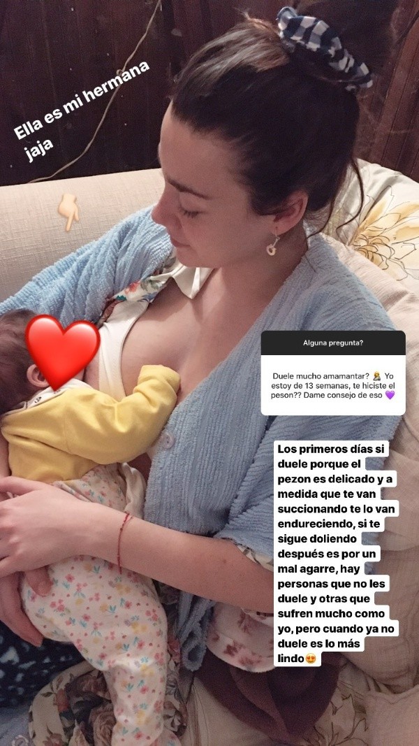 Cota Castelblanco también se refirió a las complejidades que conlleva el amamantamiento.