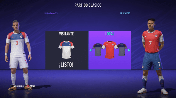 Camisetas de Chile en FIFA 21