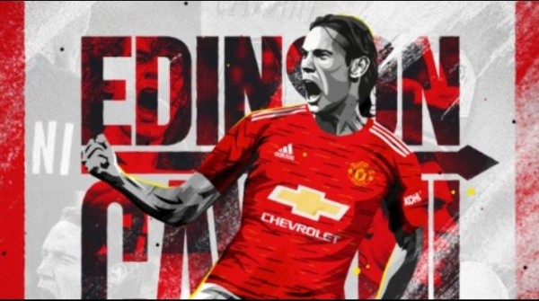 Cavani jugará con la dorsal 7 en el United, número que nadie ha utilizado desde Alexis Sánchez.