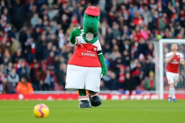 Gunnersaurus ha sido la mascota del Arsenal desde 1992.
