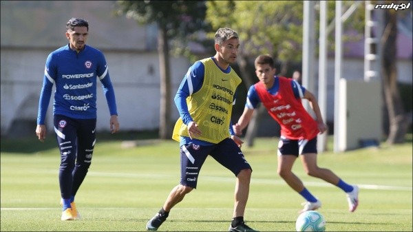 Entrenamiento de la selección chilena para las Eliminatorias Qatar 2022