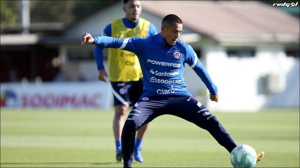 Entrenamiento de la selección chilena para las Eliminatorias Qatar 2022