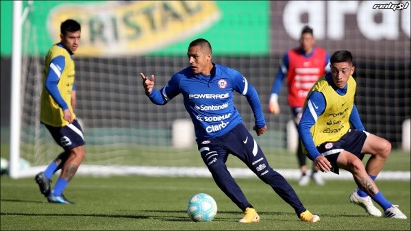 Entrenamiento de la selección chilena para las Eliminatorias Qatar 2022