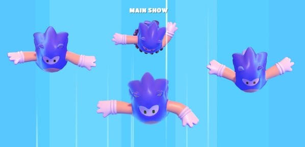 Sonic en Fall Guys Sonic en Fall Guys