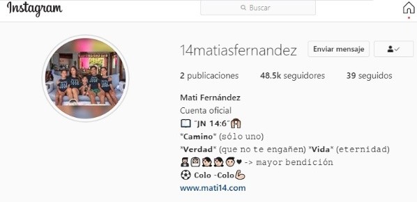 Matigol está cerca de los 50.000 seguidores apenas horas después de haber estrenado su Instagram.