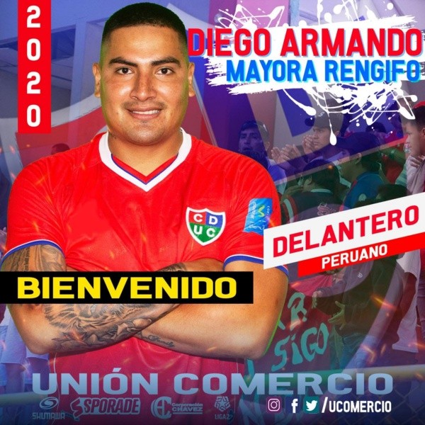 Diego Armando también jugará en Unión Comercio