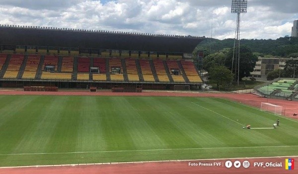 El Estadio Olímpico de la Universidad Central de Venezuela será testigo del duelo entre Venezuela y Chile. Foto: Twitter
