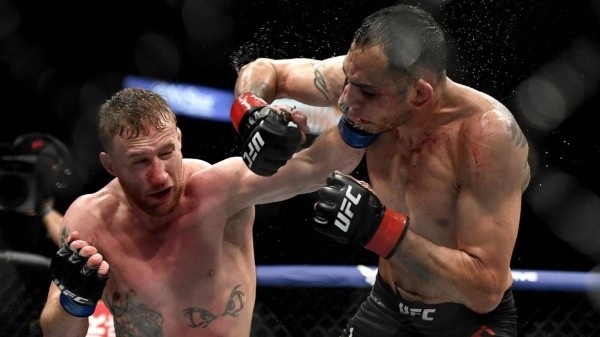 Justin Gaethje llega a pelear el cinturón de Khabib Nurmagomedov tras pasar por encima de Tony Ferguson. Foto: Getty Images