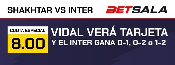 Esta es la cuota especial para que te la juegues en el partido de esta tarde por la UEFA Champions League entre el Shakhtar Donetsk ante Inter de Milán. | Foto: Betsala.