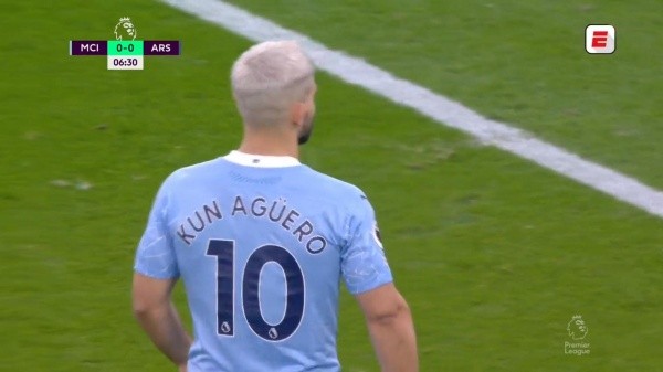 El Kun había vuelto a la cancha hace diez días, en el duelo del City ante Arsenal.