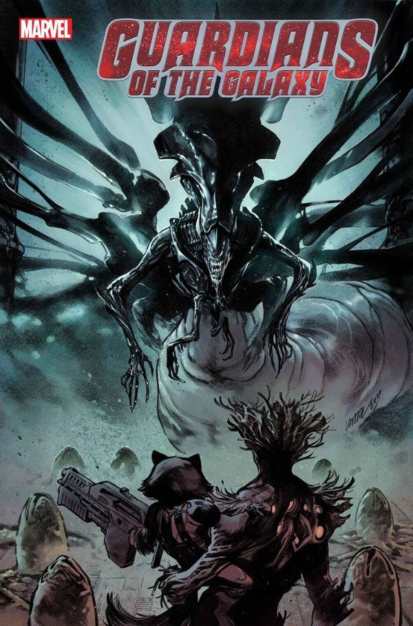Guardians of the Galaxy #10 — Marvel vs. Alien por Pepe Larraz
