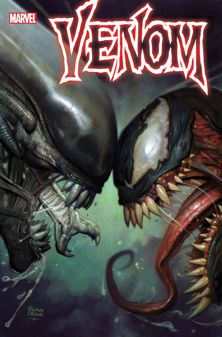 Venom #32 — Marvel vs. Alien por Ryan Brown