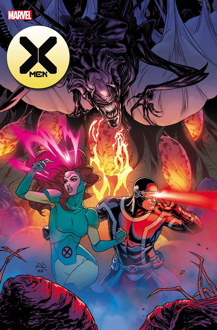 X-Men #17 — Marvel vs. Alien por Russell Dauterman