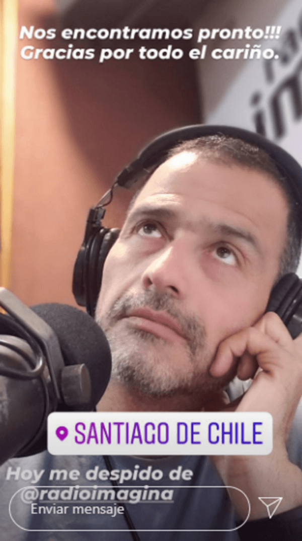 El periodista lamenta su ida de la radio | Foto: @ivannunezperiodistaoficial