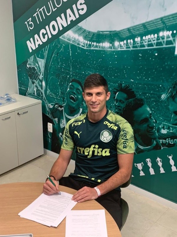 Benjamín Kuscevic firmó en Palmeiras