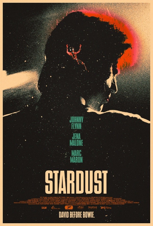El afiche oficial de &quot;Stardust&quot;, la biopic sobre David Bowie.