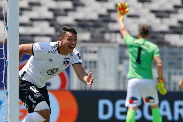 Iván Morales anotó el gol del primer triunfo de Colo Colo en los últimos nueve partidos. Foto: Agencia Uno