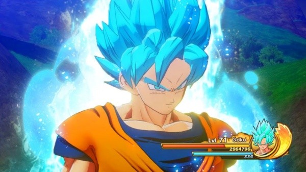  Super Saiyan Blue de Gokú en DBZ: Kakarot