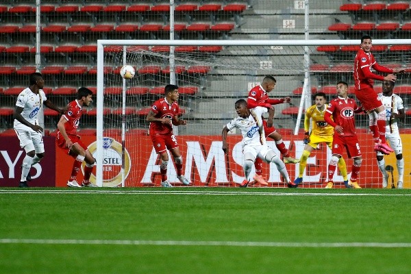 Unión La Calera derrotó a Deportes Tolima en la segunda ronda de la Copa Sudamericana. Ahora los colombianos quieren el dinero de la clasificación. Foto: Conmebol