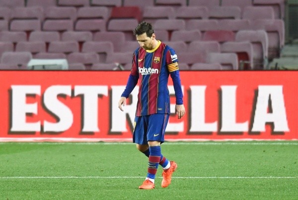 Messi no está contento en Barcelona - Getty