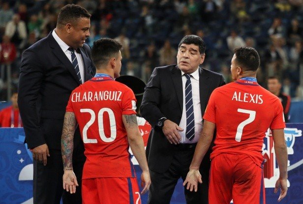 Maradona, el Fenómeno, el Príncipe y el Niño Maravilla.