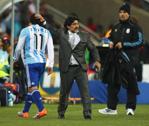 Tévez y Maradona compartieron una amistad muy especial.