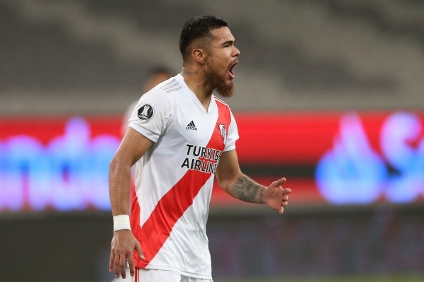 Paulo Díaz fue el héroe de river en la ida con el agónico gol del empate. (Foto: Getty)