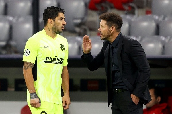 Diego Simeone no tendría a Luis Suárez a disposición tras dar positivo en Covid salvo algo de última hora. (Foto: Getty)