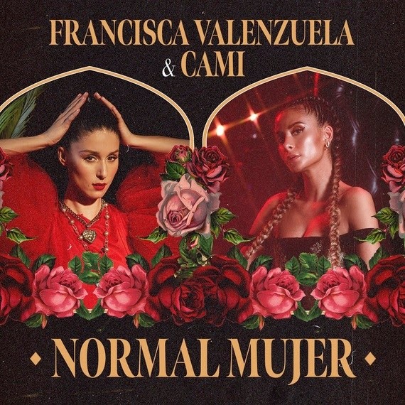 Portada para el sencillo”Normal Mujer”, de Francisca Valenzuela y Cami Gallardo.