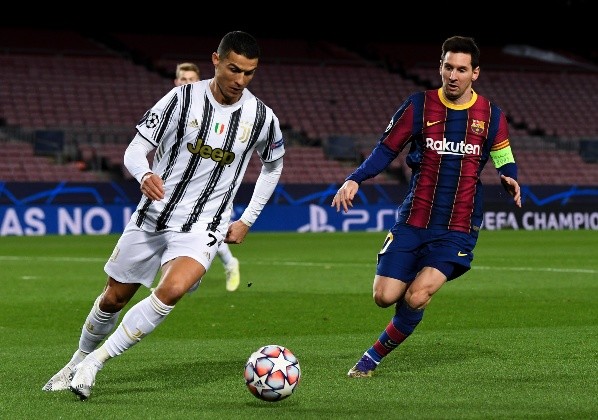 Cristiano Ronaldo y Lionel Messi se volvieron a encontrar después de dos años. El ganador fue el portugués tras el 0-3 de la Juventus ante Barcelona. Foto: Getty Images