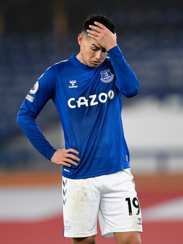 Ni Everton ni James Rodríguez han rendido. Los Toffees solo han ganado uno de sus últimos cinco partidos. (Foto: Getty)