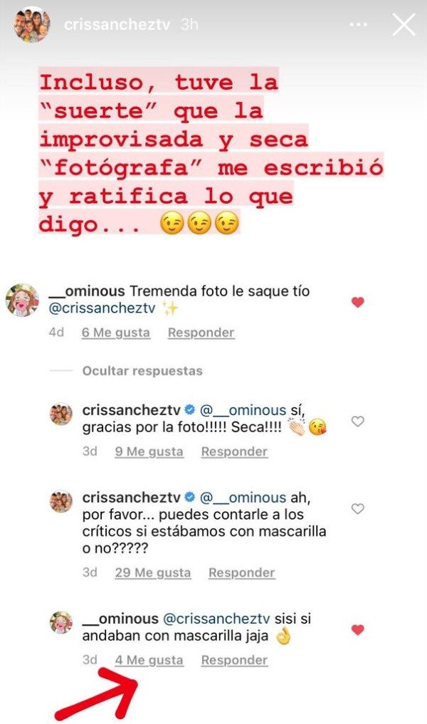 La reacción de Cristián Sánchez ante las críticas por foto en la que aparece sin mascarilla.(2)