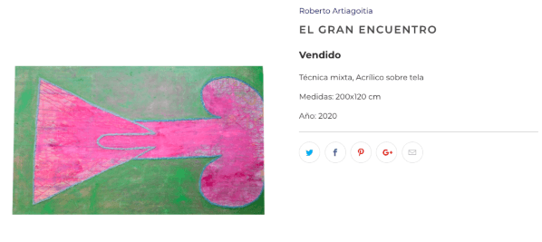 La pintura más costora de El Rumpy ya se vendió.