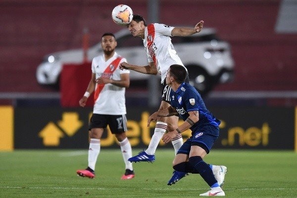 River Plate sufrió para conseguir la victoria, pero en la defensa no hubo problemas gracias al buen rendimiento de Paulo Díaz. Foto: Getty Images