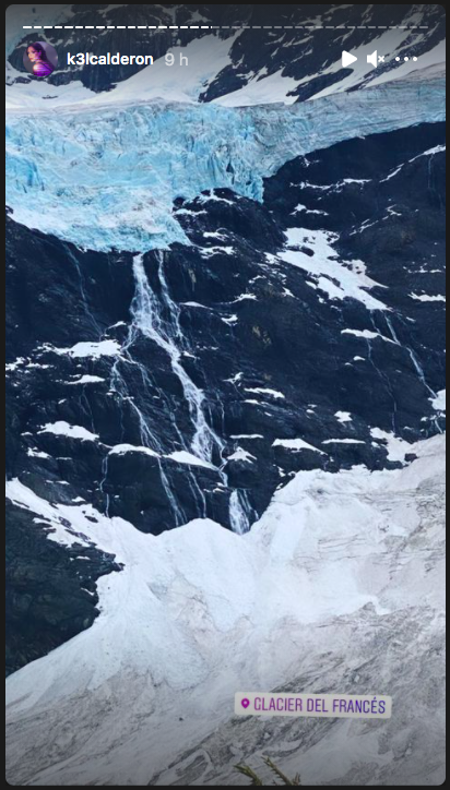 Kel Calderón en el viaje al que fue invitada por Claudio Iturra, por las Torres del Paine.(8)