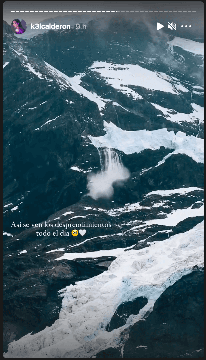 Kel Calderón en el viaje al que fue invitada por Claudio Iturra, por las Torres del Paine.(6)