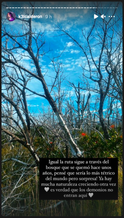 Kel Calderón en el viaje al que fue invitada por Claudio Iturra, por las Torres del Paine.(10)